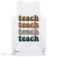 Teach Retro Gift For Teacher Tank Top thumb 0