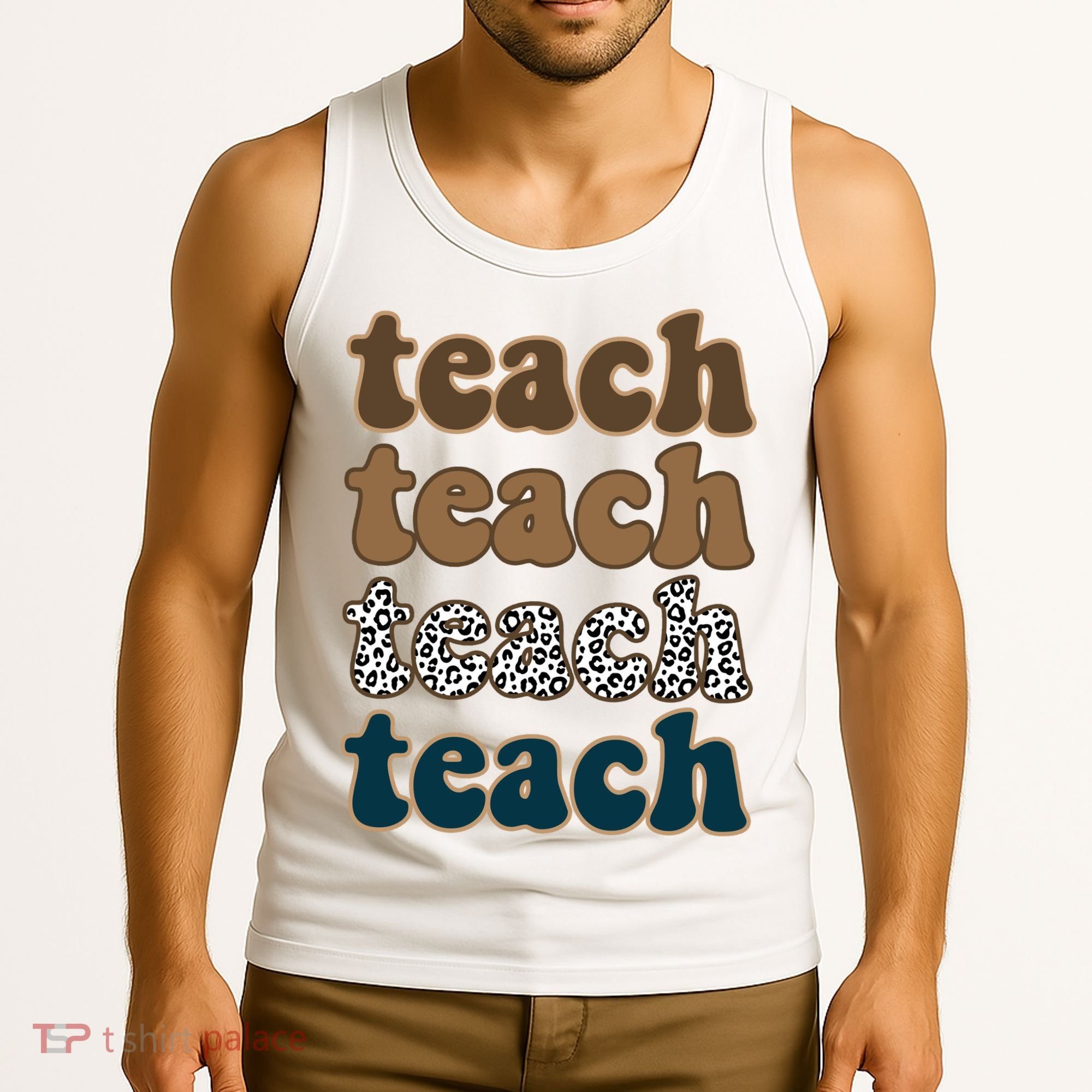 Teach Retro Gift For Teacher Tank Top