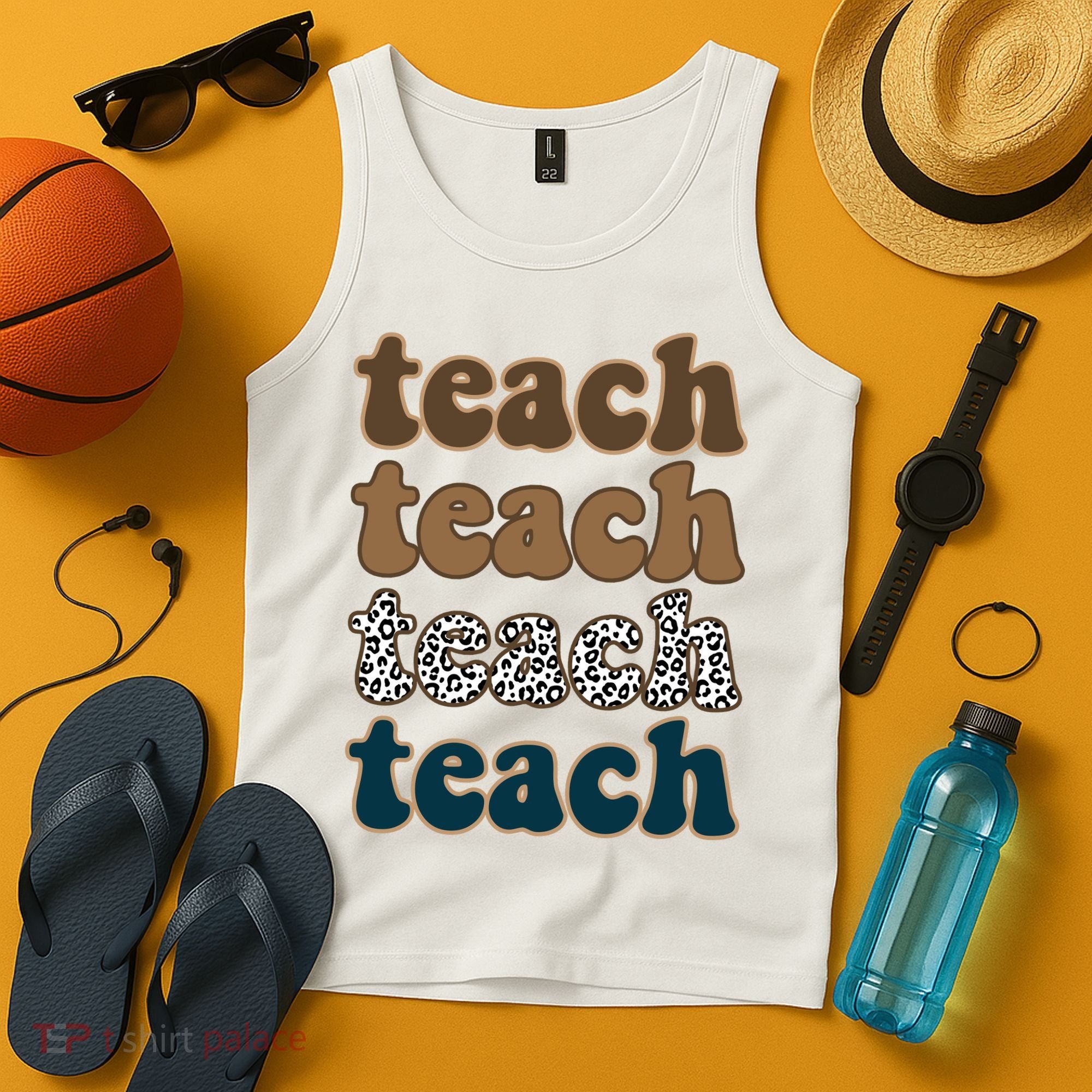 Teach Retro Gift For Teacher Tank Top