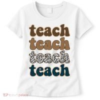 Teach Retro Gift For Teacher Women's T-Shirt thumb 0