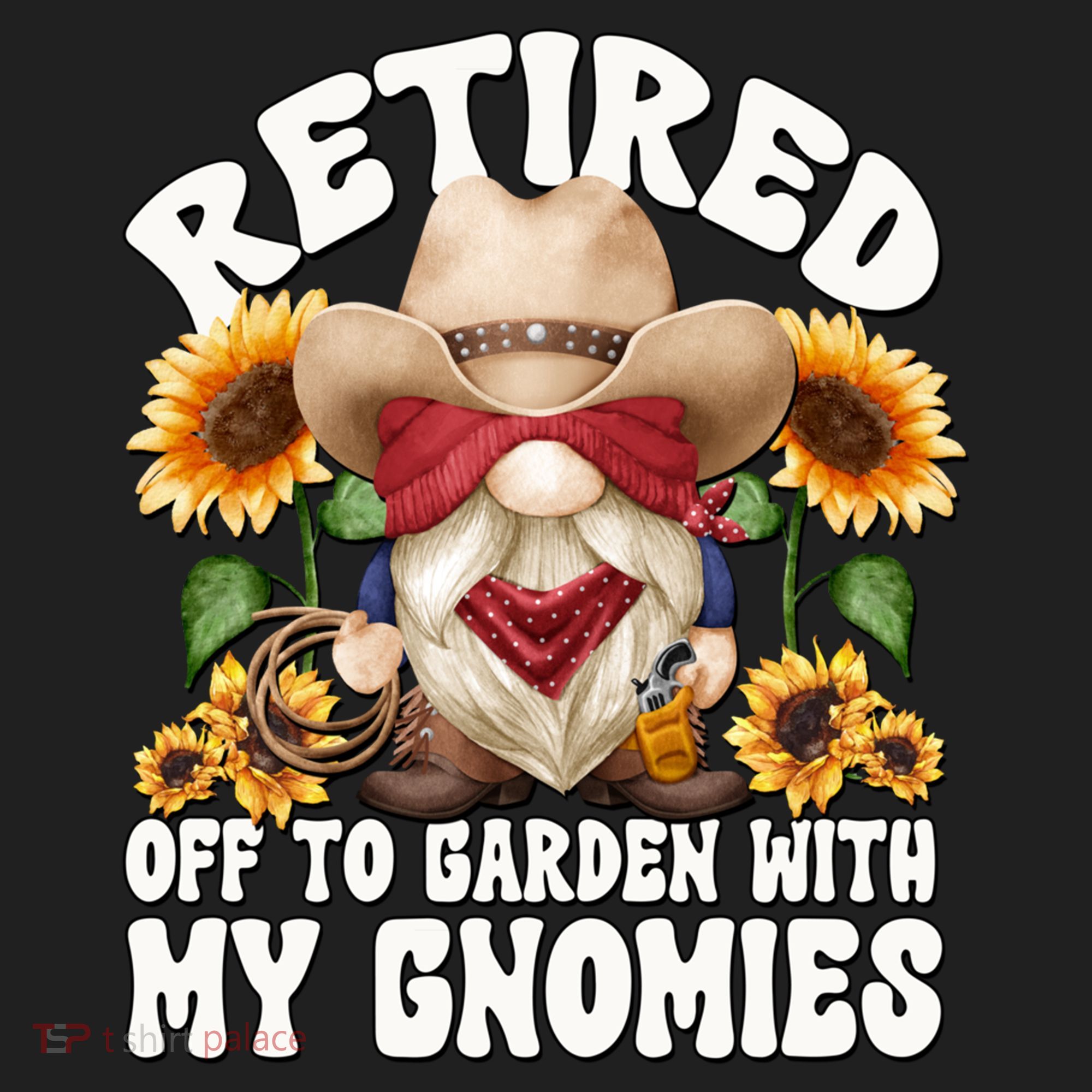 Texas Retiret Gnome Dad For Cow Lover Retired Grandpa Gift Golf Towel