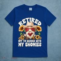 Texas Retiret Gnome Dad For Cow Lover Retired Grandpa Gift T-Shirt thumb 5