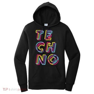 Techno Rave Gabber Gift Dj Edm Clubbing Raver Gift Women's Hoodie