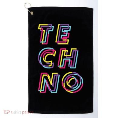 Techno Rave Gabber Gift Dj Edm Clubbing Raver Gift Golf Towel