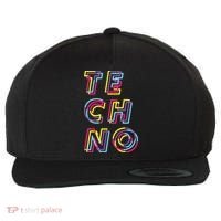 Techno Rave Gabber Gift Dj Edm Clubbing Raver Gift Wool Snapback Cap thumb 0