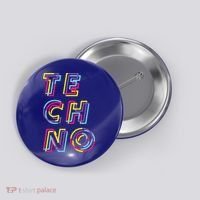 Techno Rave Gabber Gift Dj Edm Clubbing Raver Gift Button thumb 0