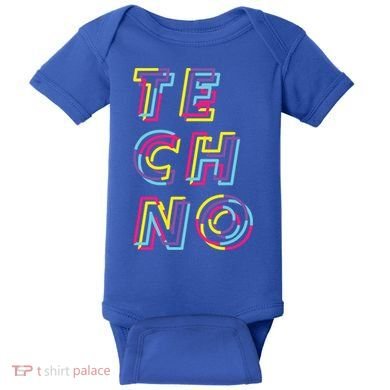 Techno Rave Gabber Gift Dj Edm Clubbing Raver Gift Baby Bodysuit