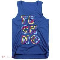 Techno Rave Gabber Gift Dj Edm Clubbing Raver Gift Tank Top thumb 0