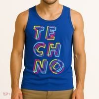 Techno Rave Gabber Gift Dj Edm Clubbing Raver Gift Tank Top thumb 3