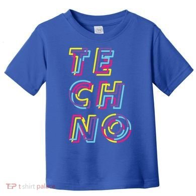 Techno Rave Gabber Gift Dj Edm Clubbing Raver Gift Toddler T-Shirt