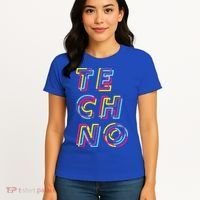Techno Rave Gabber Gift Dj Edm Clubbing Raver Gift Women's T-Shirt thumb 4