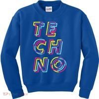 Techno Rave Gabber Gift Dj Edm Clubbing Raver Gift Kids Sweatshirt thumb 0