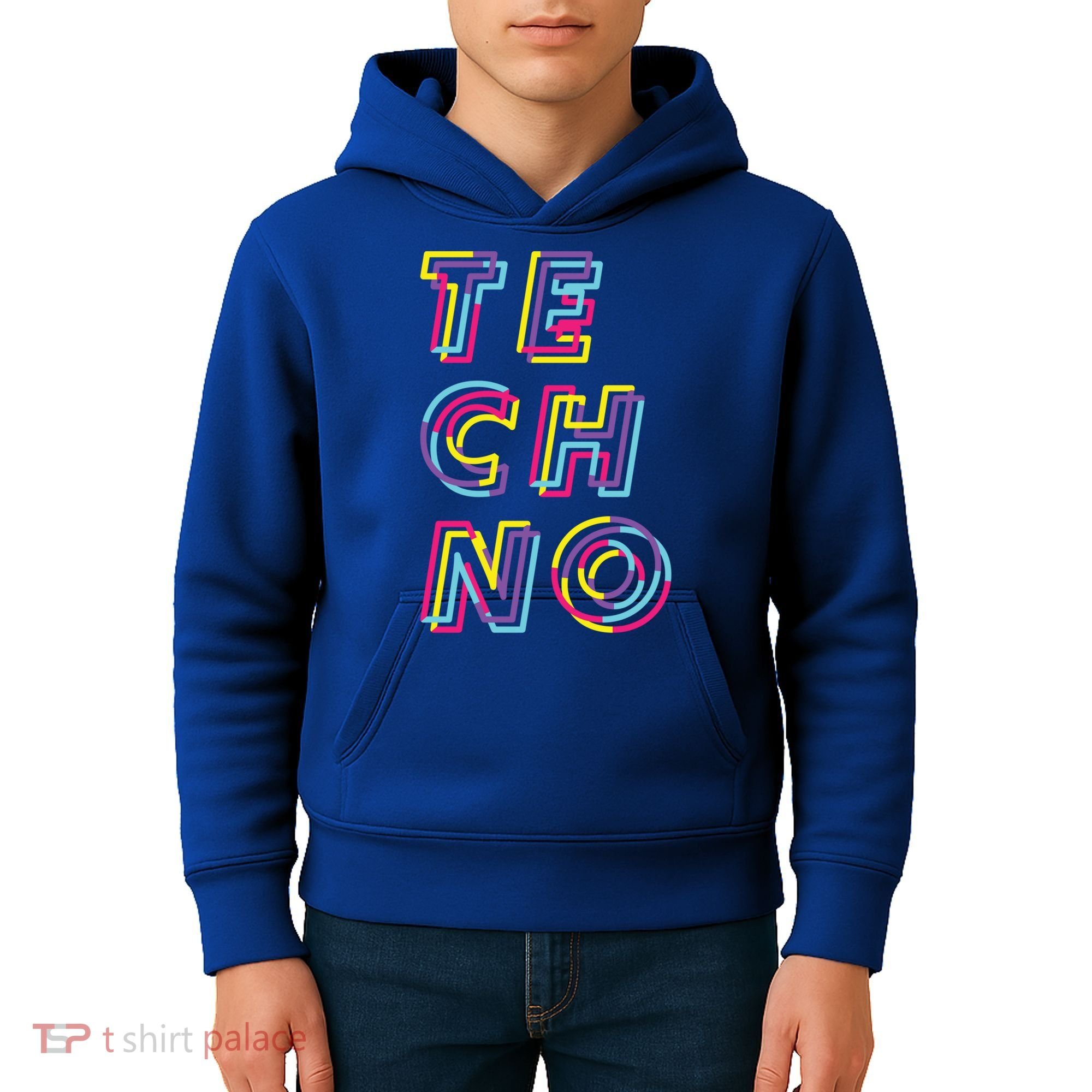 Techno Rave Gabber Gift Dj Edm Clubbing Raver Gift Kids Hoodie