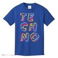 Techno Rave Gabber Gift Dj Edm Clubbing Raver Gift Kids T-Shirt thumb 0