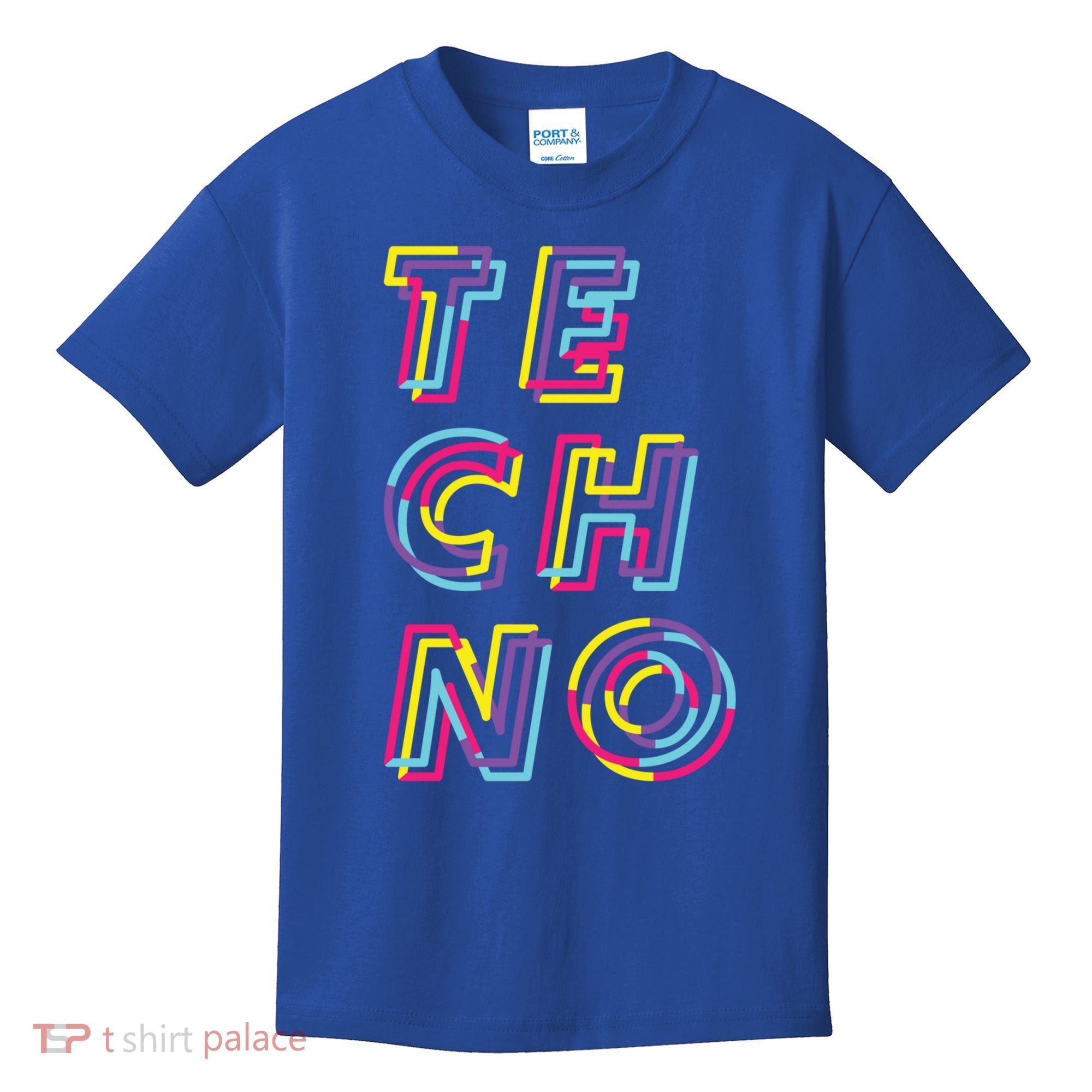 Techno Rave Gabber Gift Dj Edm Clubbing Raver Gift Kids T-Shirt