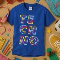Techno Rave Gabber Gift Dj Edm Clubbing Raver Gift Kids T-Shirt thumb 3