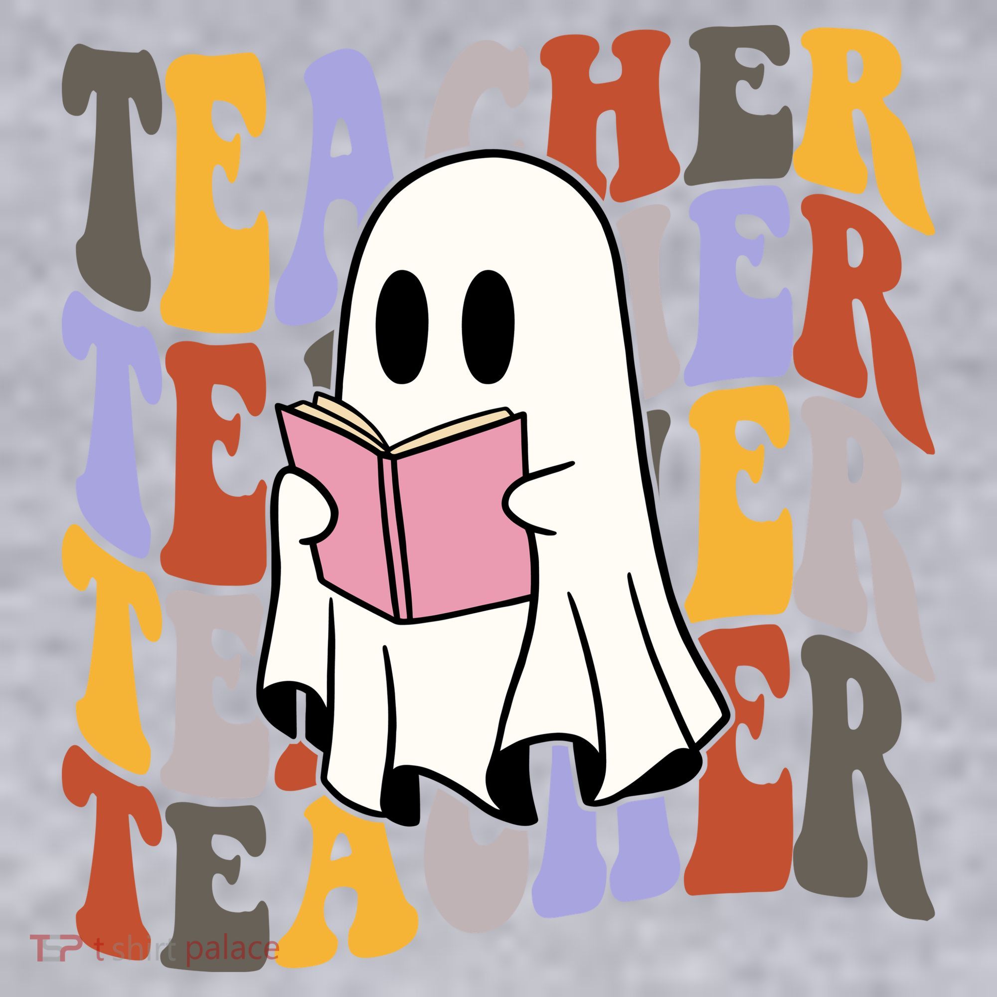 Teacher Retro Halloween Ghost Women's Sweatshirt