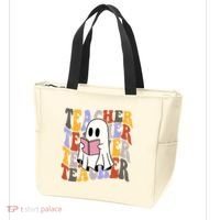 Teacher Retro Halloween Ghost Tote Bag thumb 3