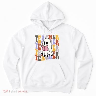 Teacher Retro Halloween Ghost Hoodie