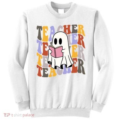Teacher Retro Halloween Ghost Sweatshirt