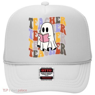 Teacher Retro Halloween Ghost Hat