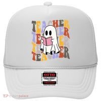 Teacher Retro Halloween Ghost Hat thumb 0