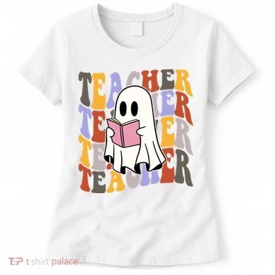 Teacher Retro Halloween Ghost Women's T-Shirt