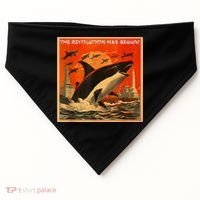 The Revolution Has Begin White Gladis Orcas Eat The Rich USA-Made Doggie Bandana thumb 0