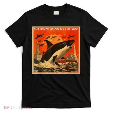 The Revolution Has Begin White Gladis Orcas Eat The Rich T-Shirt