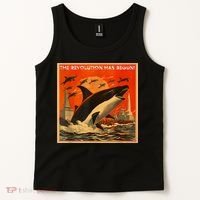The Revolution Has Begin White Gladis Orcas Eat The Rich Tank Top thumb 2