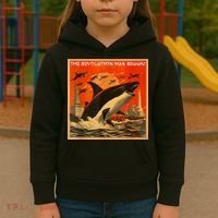 The Revolution Has Begin White Gladis Orcas Eat The Rich Kids Hoodie thumb 3