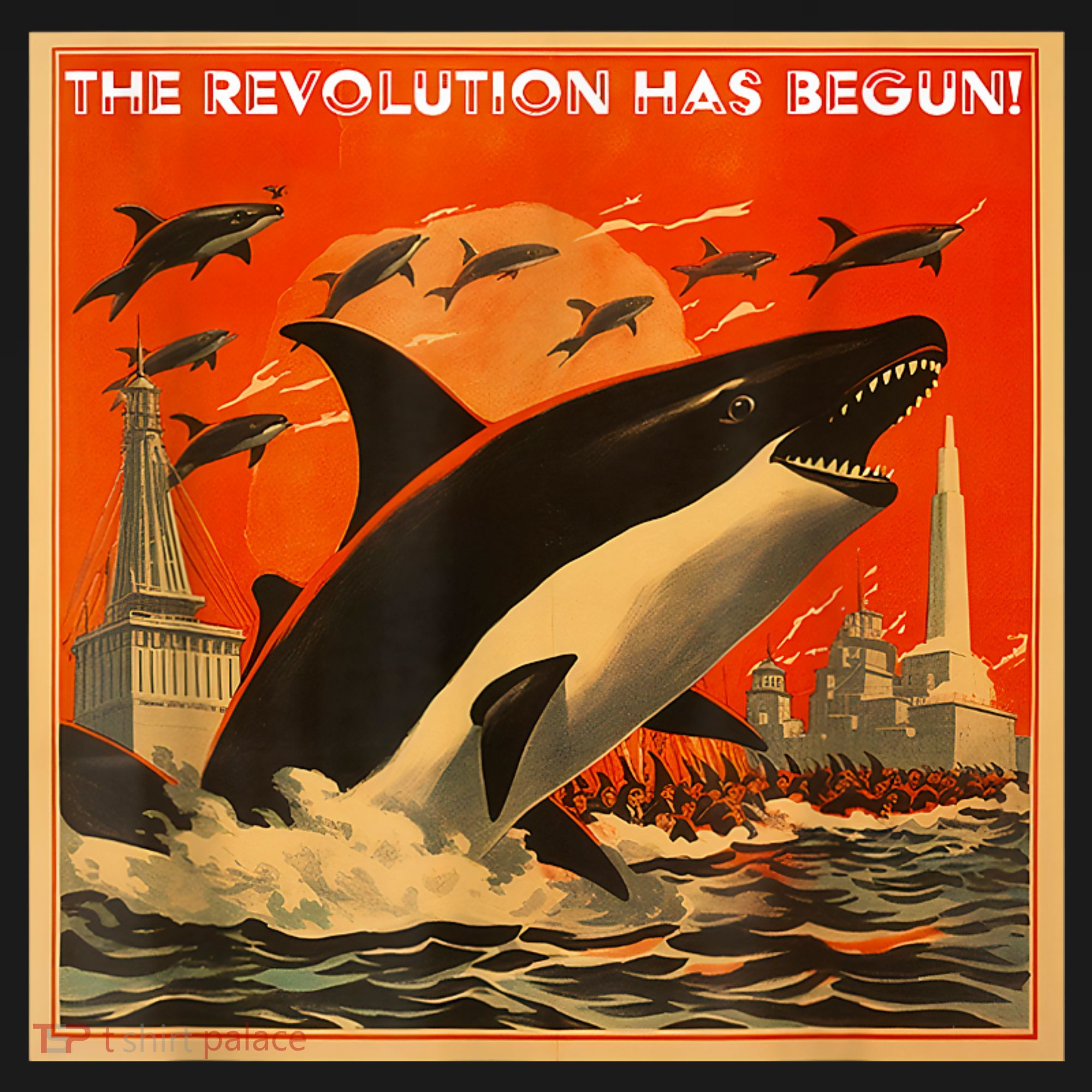 The Revolution Has Begin White Gladis Orcas Eat The Rich Kids Hoodie
