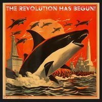 The Revolution Has Begin White Gladis Orcas Eat The Rich Tote Bag thumb 4