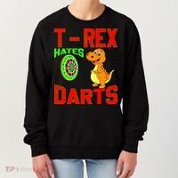 T Rex Hates Darts Women's Sweatshirt thumb 0