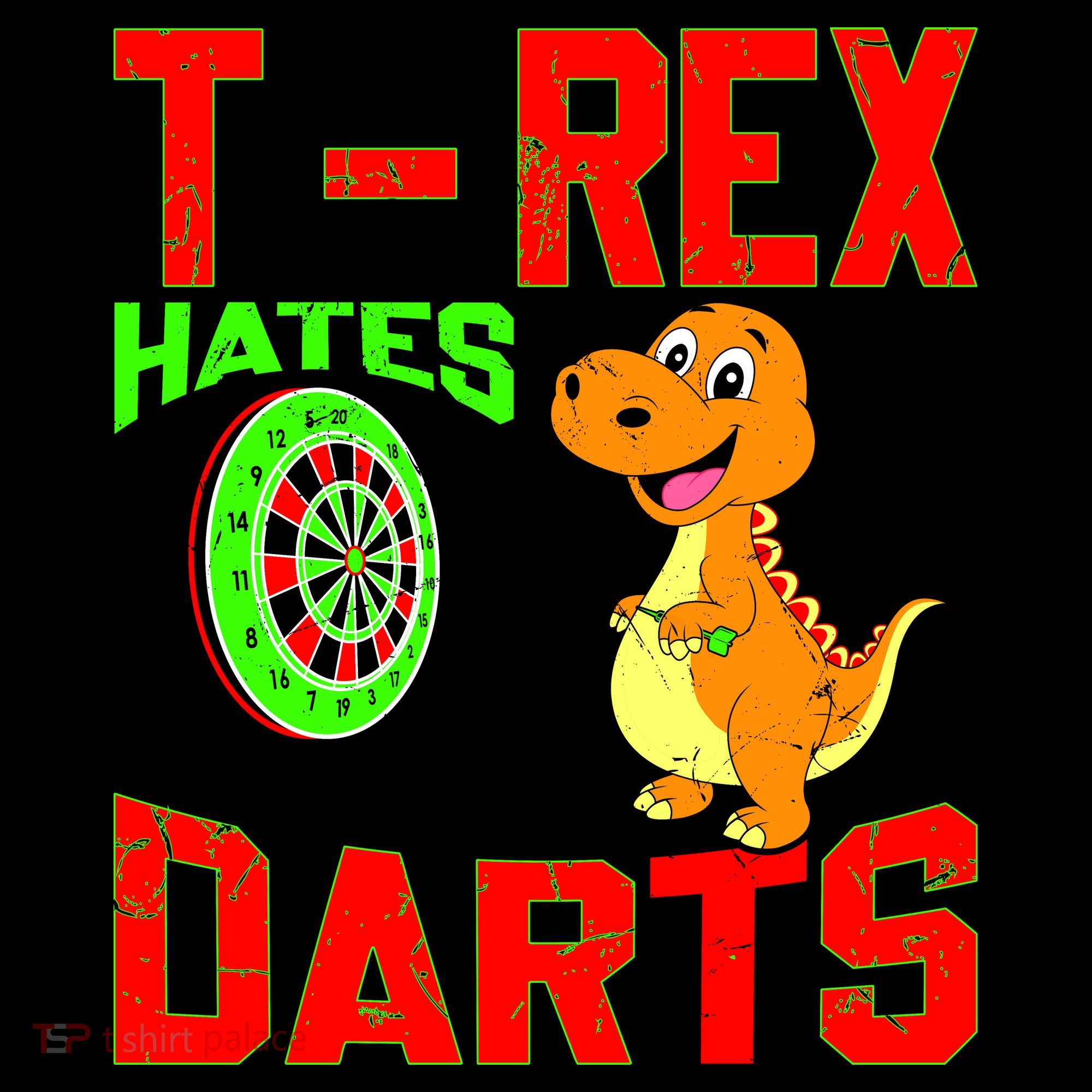 T Rex Hates Darts Doggie Tank
