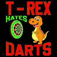 T Rex Hates Darts USA-Made Doggie Bandana thumb 2