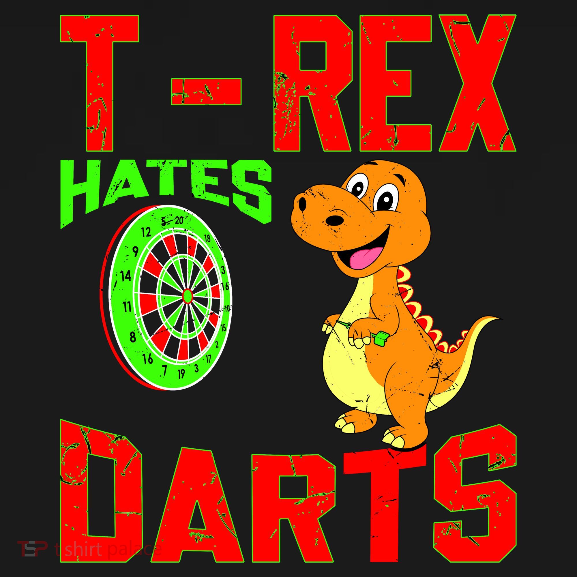 T Rex Hates Darts Polo