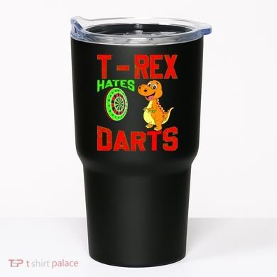 T Rex Hates Darts Tumbler
