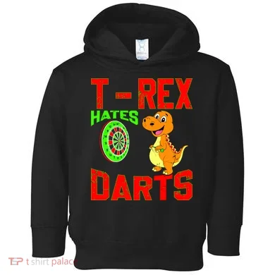T Rex Hates Darts Toddler Hoodie