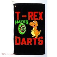 T Rex Hates Darts Golf Towel thumb 0