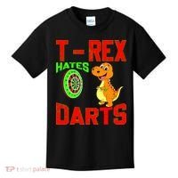 T Rex Hates Darts Kids T-Shirt thumb 0
