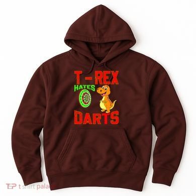 T Rex Hates Darts Hoodie