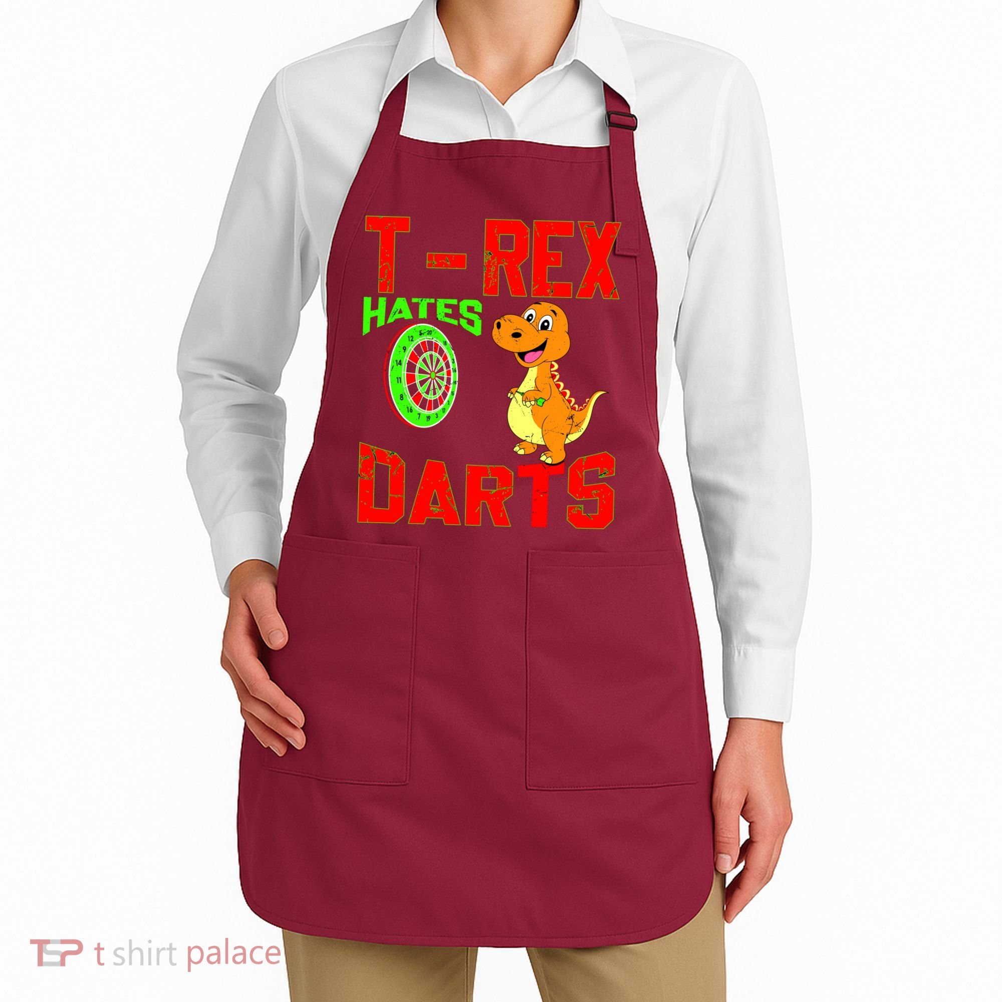 T Rex Hates Darts Apron