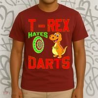 T Rex Hates Darts T-Shirt thumb 3