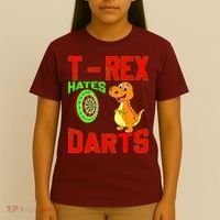 T Rex Hates Darts T-Shirt thumb 4