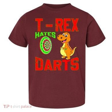 T Rex Hates Darts Toddler T-Shirt