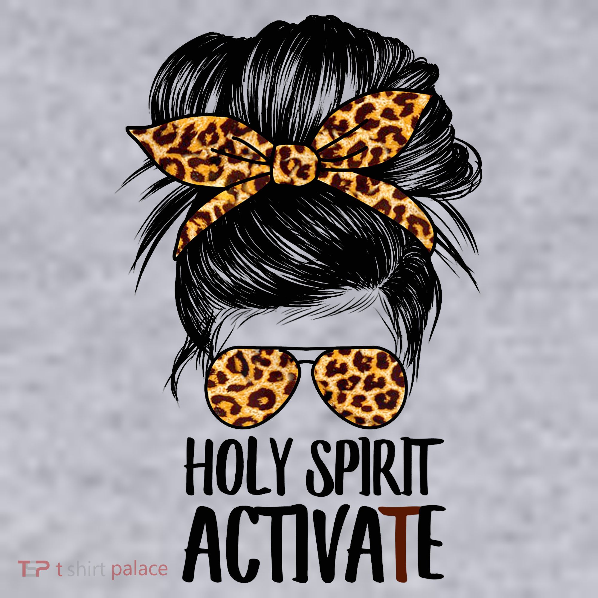 Trendy Religious Holy Spirit Cool Mom Life Leopard Print Women's Sweatshirt