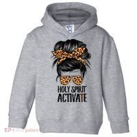 Trendy Religious Holy Spirit Cool Mom Life Leopard Print Toddler Hoodie thumb 0