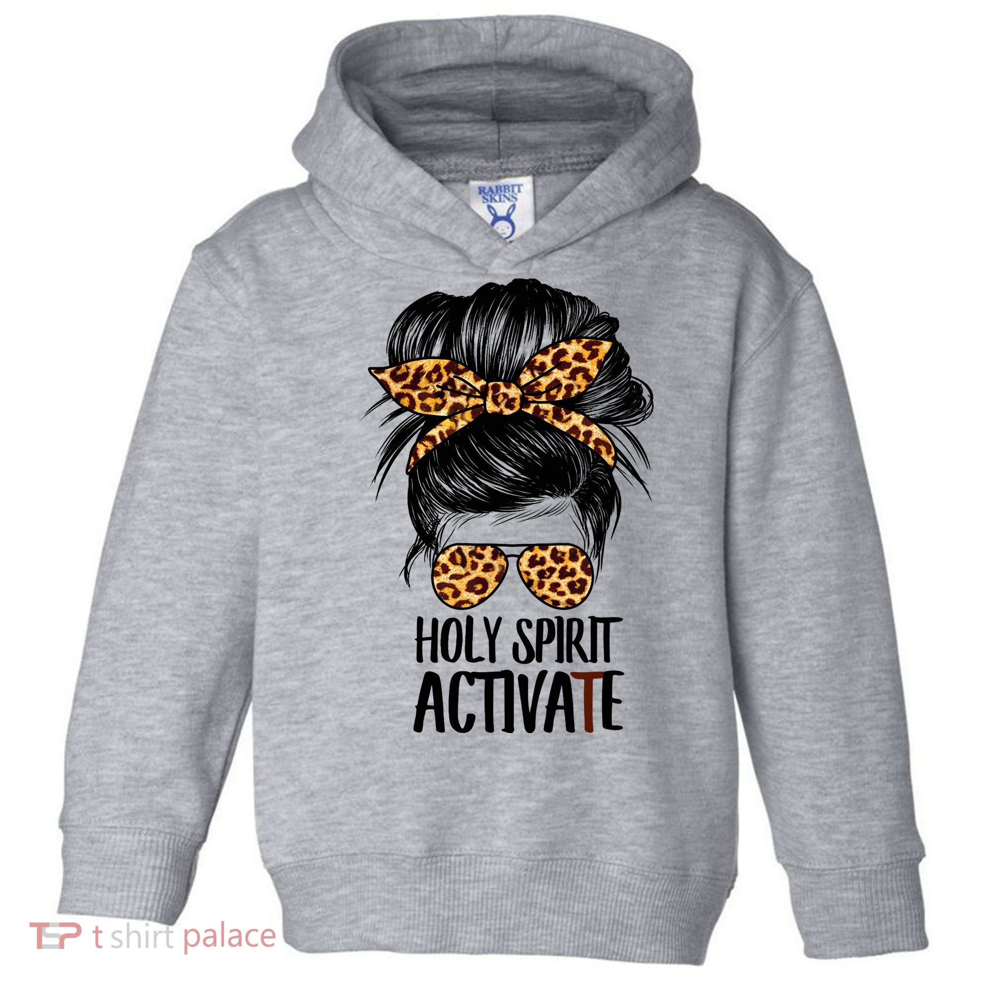 Trendy Religious Holy Spirit Cool Mom Life Leopard Print Toddler Hoodie