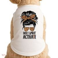 Trendy Religious Holy Spirit Cool Mom Life Leopard Print Doggie Tank thumb 0